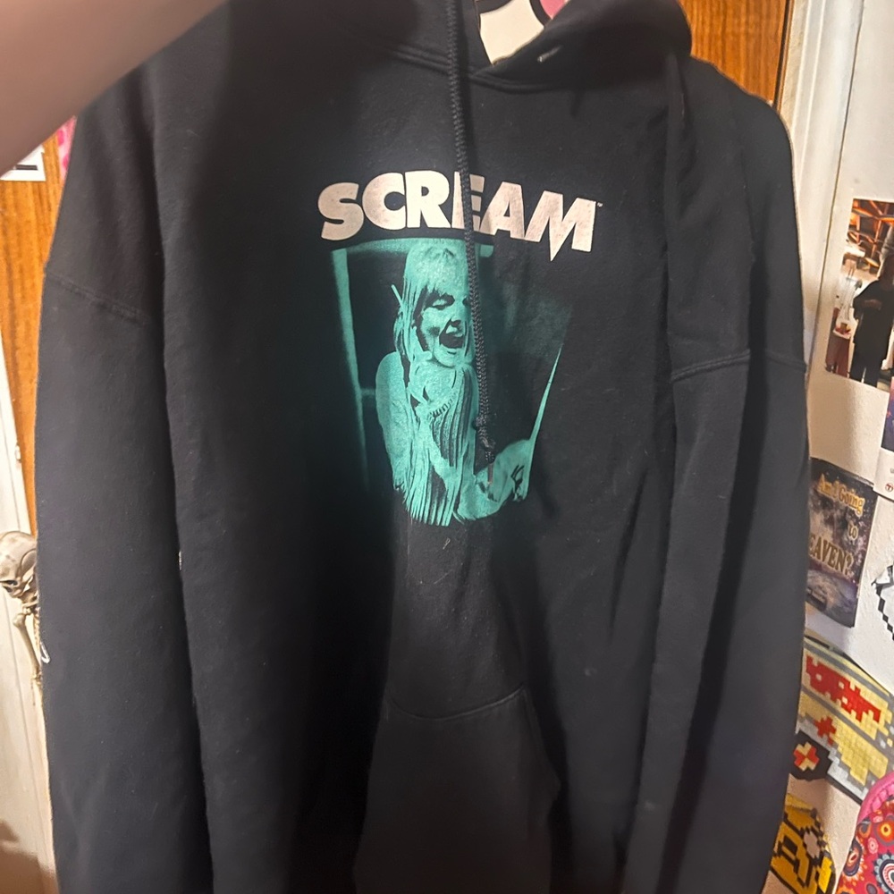 Hot Topic Black Scream Graphic Hoodie
